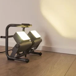 Spot d'extérieur Dyndved LED Gris, 2 lumières