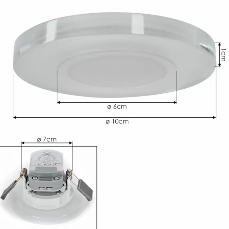 Spot encastrable Armaes LED Blanc, 1 lumière, Changeur de couleurs