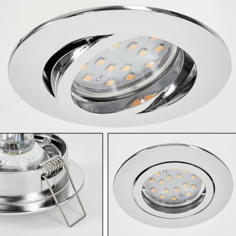 Spot encastrable Kerrouan LED Chrome, 1 lumière