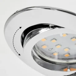 Spot encastrable Kerrouan LED Chrome, 1 lumière