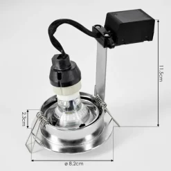 Spot encastrable Kerrouan LED Chrome, 1 lumière