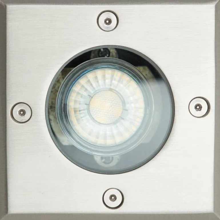 Spot encastrable au sol Brilliant Itch Argenté, 1 lumière