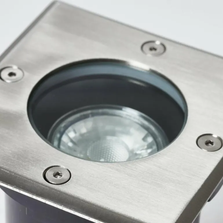 Spot encastrable au sol Brilliant Itch Argenté, 1 lumière