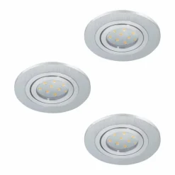 Spot encastrable Eglo AREITIO LED Aluminium, 3 lumières
