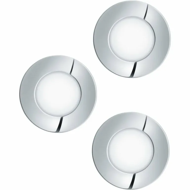 Spot encastrable Eglo FUEVA LED Chrome, 3 lumières