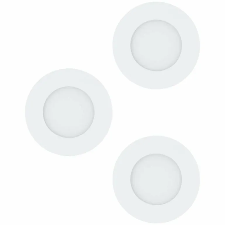 Spot encastrable Eglo FUEVA LED Blanc, 3 lumières