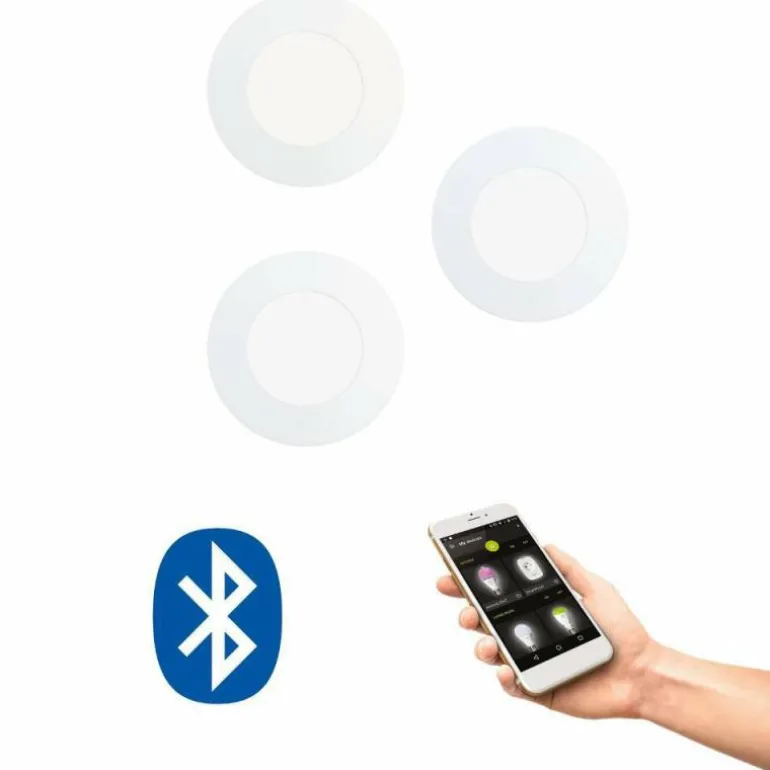 Spot encastrable Eglo FUEVA-C LED Blanc, 3 lumières