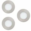 Spot encastrable Eglo FUEVA-Z LED Nickel mat, 3 lumières