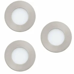 Spot encastrable Eglo FUEVA-Z LED Nickel mat, 3 lumières