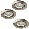 Spot encastrable Eglo MAZUBY LED Nickel mat, 3 lumières