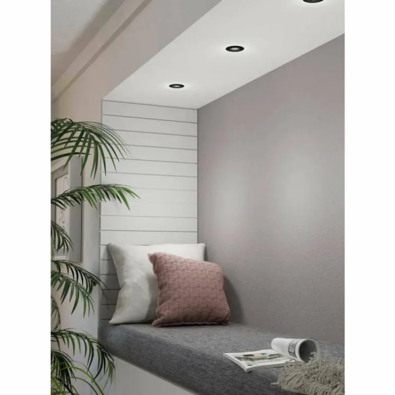 Spot encastrable Eglo PENETO LED Noir, 1 lumière