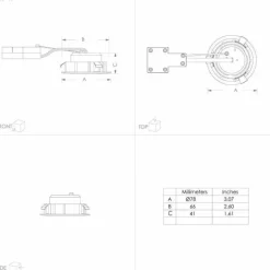 Spot encastrable Eglo PINEDA LED Noir, 1 lumière