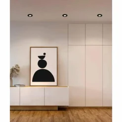 Spot encastrable Eglo PINEDA LED Noir, 1 lumière