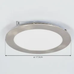 Spot encastrable Finsrud LED Nickel mat, 1 lumière