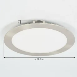 Spot encastrable Finsrud LED Nickel mat, 1 lumière