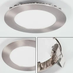 Spot encastrable Finsrud LED Nickel mat, 1 lumière