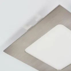 Spot encastrable Finsrud LED Nickel mat, 1 lumière