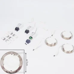 Spot encastrable Finsrud LED Nickel mat, 1 lumière