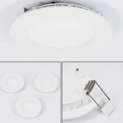 Spot encastrable Finsrud LED Blanc, 1 lumière