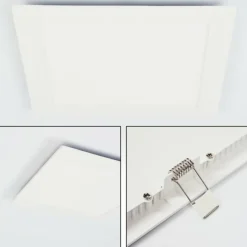 Spot encastrable Finsrud LED Blanc, 1 lumière