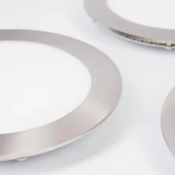 Spot encastrable Finsrud LED Nickel mat, 1 lumière, Télécommandes, Changeur de couleurs