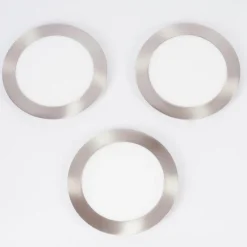 Spot encastrable Finsrud LED Nickel mat, 1 lumière, Télécommandes, Changeur de couleurs