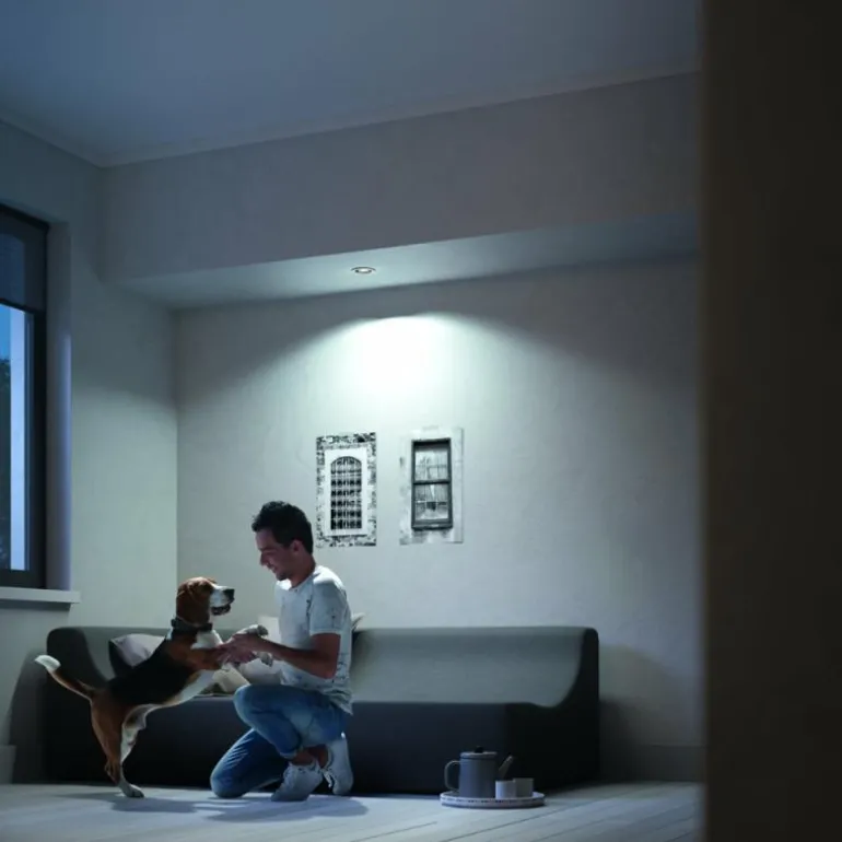 Spot encastrable, kit d'extension Philips Hue Ambiance White Milliskin Argenté, 1 lumière, Télécommandes