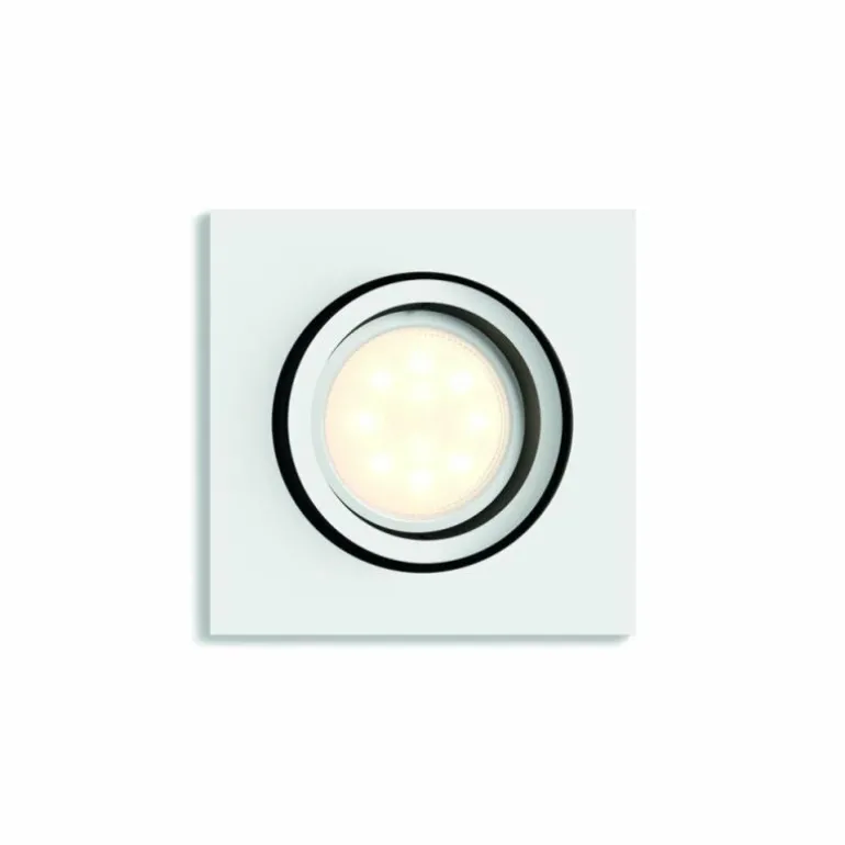 Spot encastrable, kit d'extension Philips Hue Ambiance White Milliskin Blanc, 1 lumière, Télécommandes