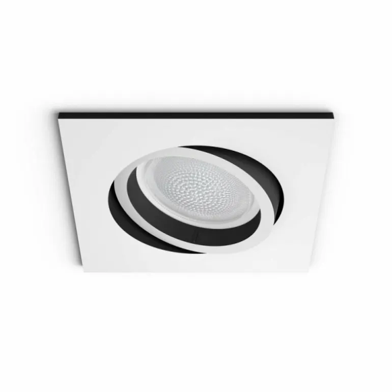 Spot encastrable, kit d'extension Philips Hue Ambiance White & Color Centura Blanc, 1 lumière, Changeur de couleurs