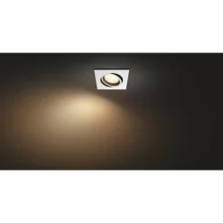 Spot encastrable, kit d'extension Philips Hue Ambiance White & Color Centura Blanc, 1 lumière, Changeur de couleurs