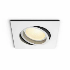 Spot encastrable, kit d'extension Philips Hue Ambiance White & Color Centura Blanc, 1 lumière, Changeur de couleurs