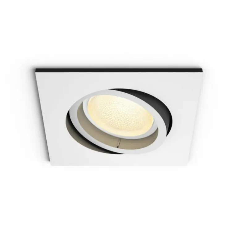 Spot encastrable, kit d'extension Philips Hue Ambiance White & Color Centura Blanc, 1 lumière, Changeur de couleurs