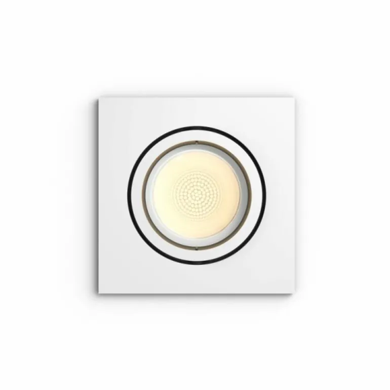 Spot encastrable, kit d'extension Philips Hue Ambiance White & Color Centura Blanc, 1 lumière, Changeur de couleurs