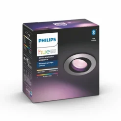Spot encastrable, kit d'extension Philips Hue Ambiance White & Color Centura Argenté, 1 lumière, Changeur de couleurs