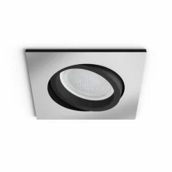 Spot encastrable, kit d'extension Philips Hue Ambiance White & Color Centura Argenté, 1 lumière, Changeur de couleurs