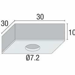 Spot encastrable Nordlux TIP Zingué, 1 lumière