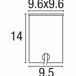Spot encastrable Nordlux TILOS Acier inoxydable, 1 lumière