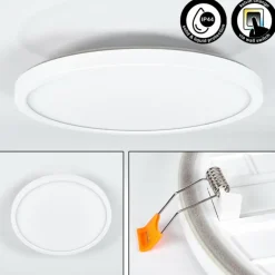 Spot encastrable Pawcatuck LED Blanc, 1 lumière