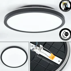 Spot encastrable Pawcatuck LED Noir, Blanc, 1 lumière