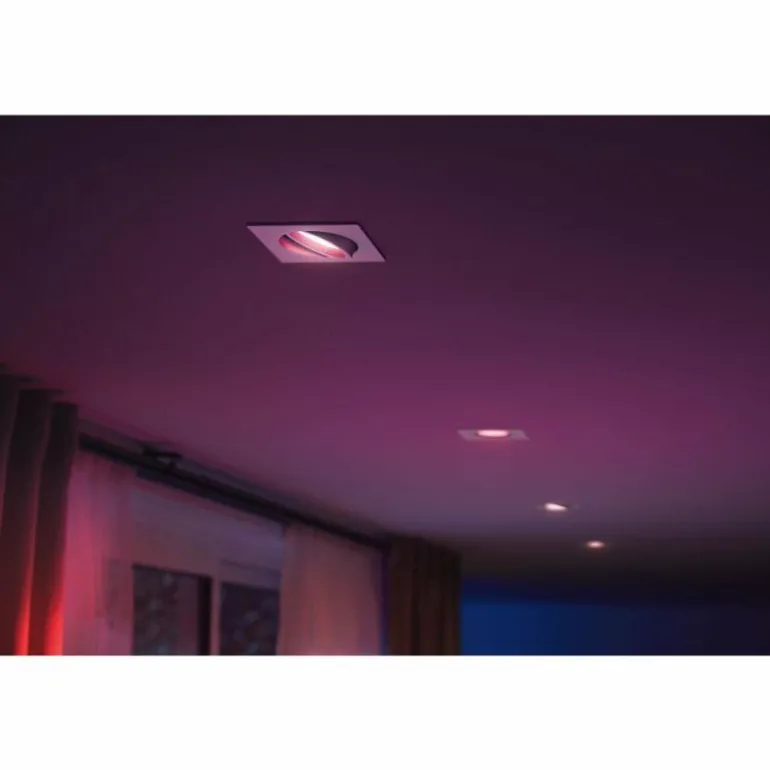 Spot encastrable Philips Hue Centura LED Blanc, 1 lumière, Changeur de couleurs