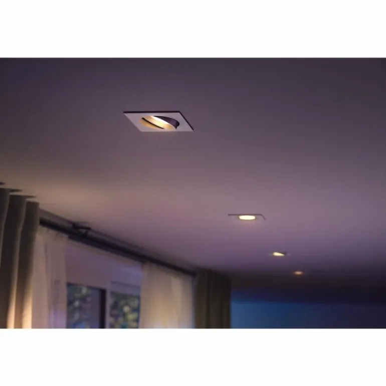Spot encastrable Philips Hue Centura LED Blanc, 1 lumière, Changeur de couleurs