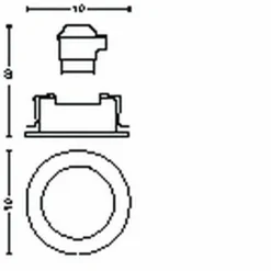 Spot encastrable Philips Hue Centura LED Blanc, 1 lumière, Changeur de couleurs