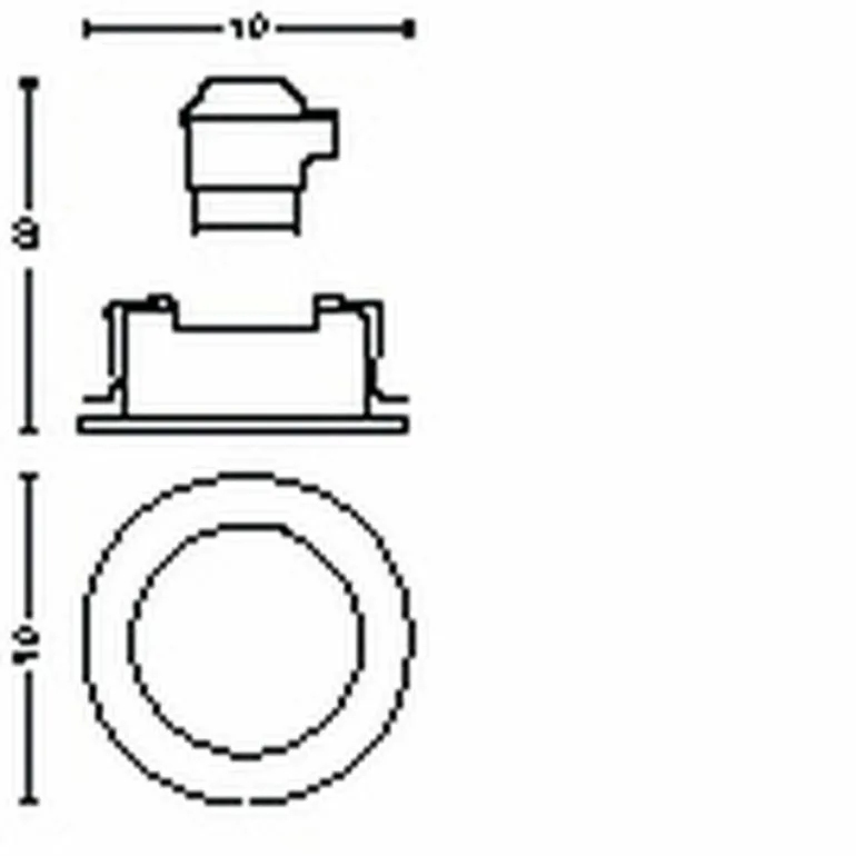 Spot encastrable Philips Hue Centura LED Blanc, 1 lumière, Changeur de couleurs