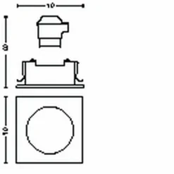 Spot encastrable Philips Hue Centura LED Blanc, 1 lumière, Changeur de couleurs