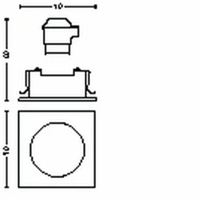 Spot encastrable Philips Hue Centura LED Blanc, 1 lumière, Changeur de couleurs