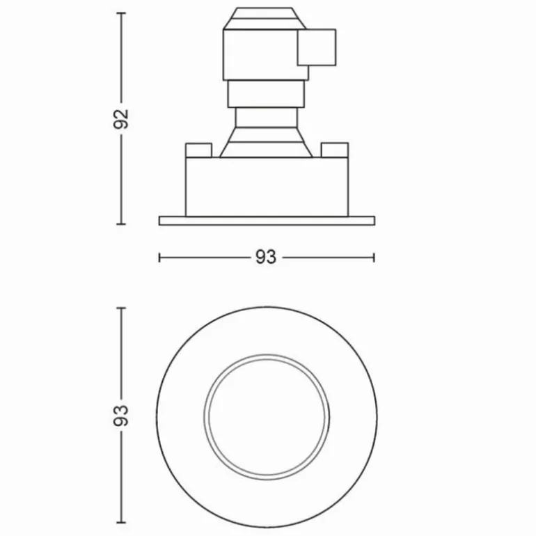 Spot encastrable Philips Hue Adore LED Aluminium, 1 lumière, Télécommandes
