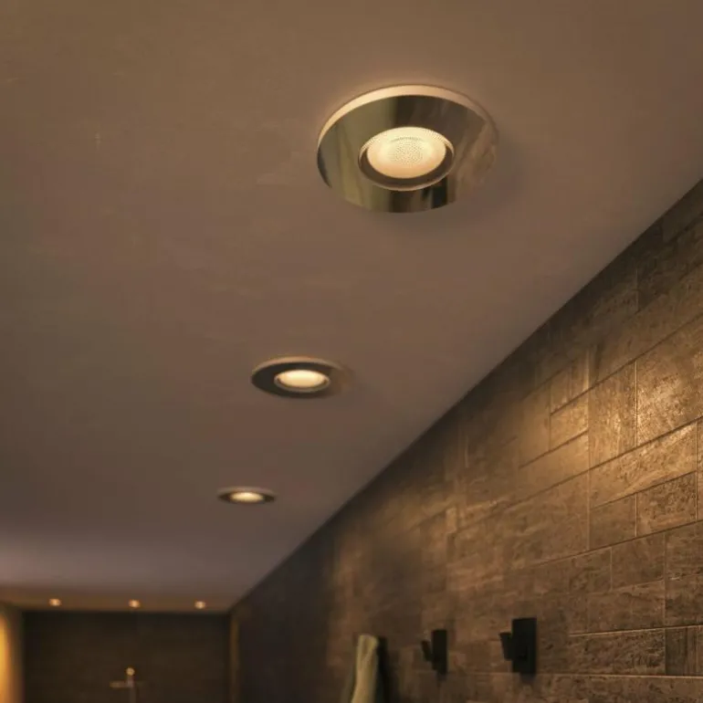 Spot encastrable Philips Hue Adore LED Aluminium, 3 lumières, Télécommandes