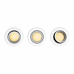Spot encastrable Philips Hue Milliskin LED Blanc, 3 lumières