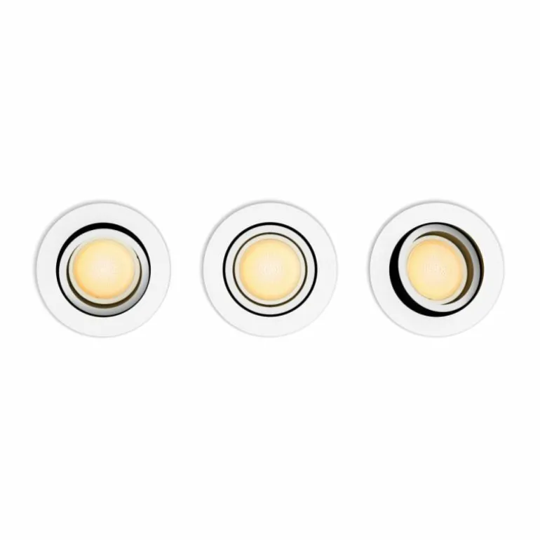 Spot encastrable Philips Hue Milliskin LED Blanc, 3 lumières