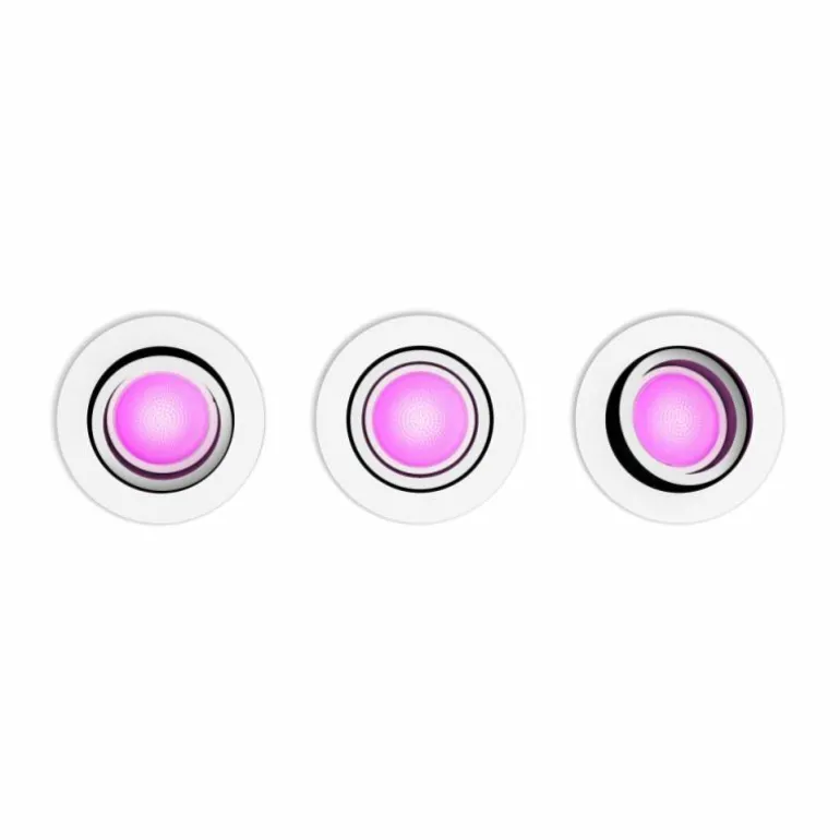 Spot encastrable Philips Hue Centura LED Blanc, 3 lumières
